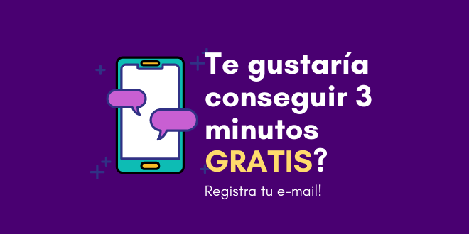 ¿Te gustaría tener tus próximos tres minutos gratis? ¡Ponte en contacto con nosotros!