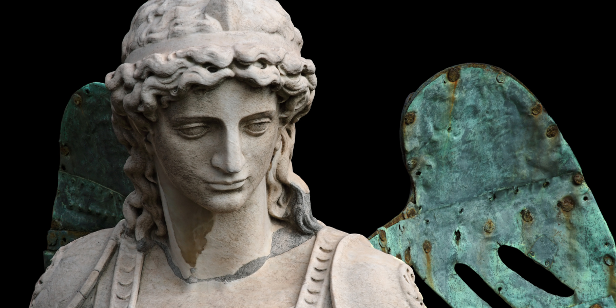 A statue of Archangel Michael
